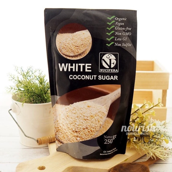 Nucifera, Organic White Coconut Sugar 250gr