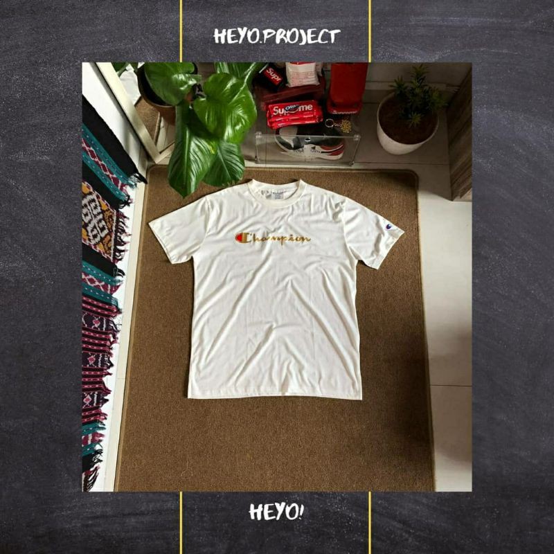 Champion Japan Domestic Market Big Script Gold Logo Tee SS20