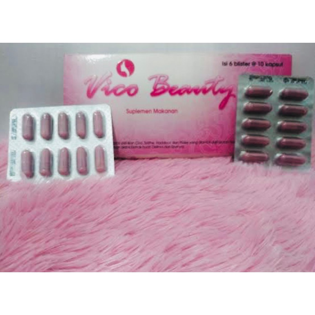 Vico Beauty Mencerahkan Kulit Fish Collagen dan Viqua + Vitamin C