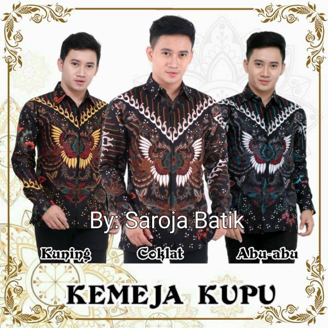 FLASH SALE • SERAGAM BATIK • SERAGAM KANTOR • SUPER DISKON •  KEMEJA BATIK • Kupu Putih