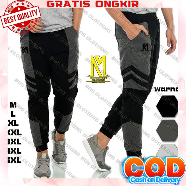 Celana Training Pria Celana Joger Pria Wanita Panjang Training Trening Trining Terening Jogger Gym J