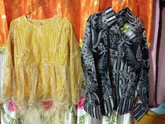 Batik Couple Set Brokat Halus Cople Ahy 2728