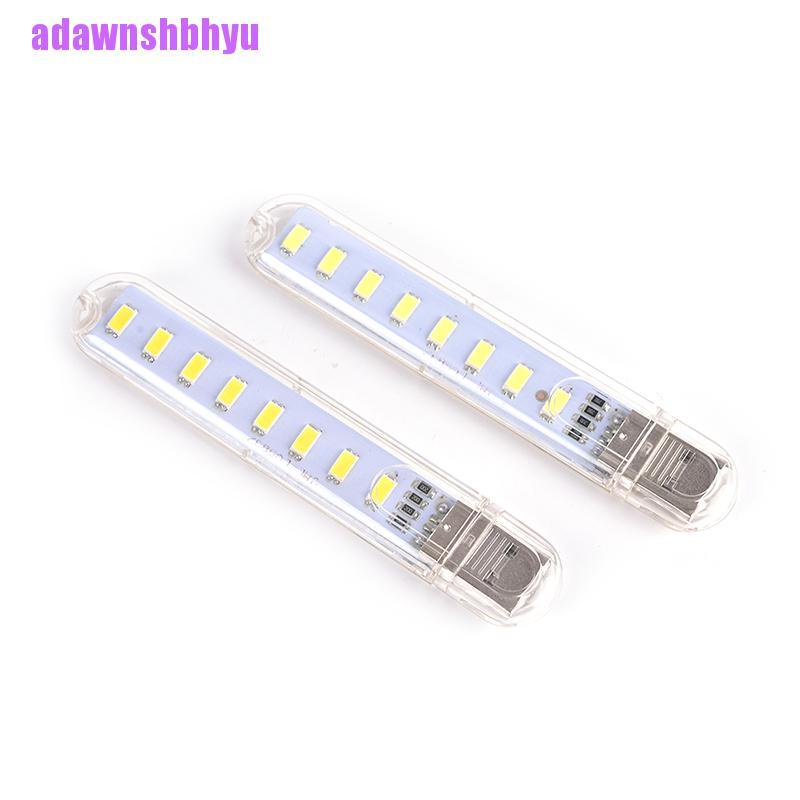 Lampu 8 LED Mini USB Portable Untuk Camping