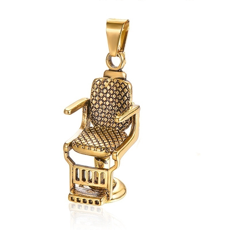 New fashion barber's chair Pendant Necklace men's Barber jewelry