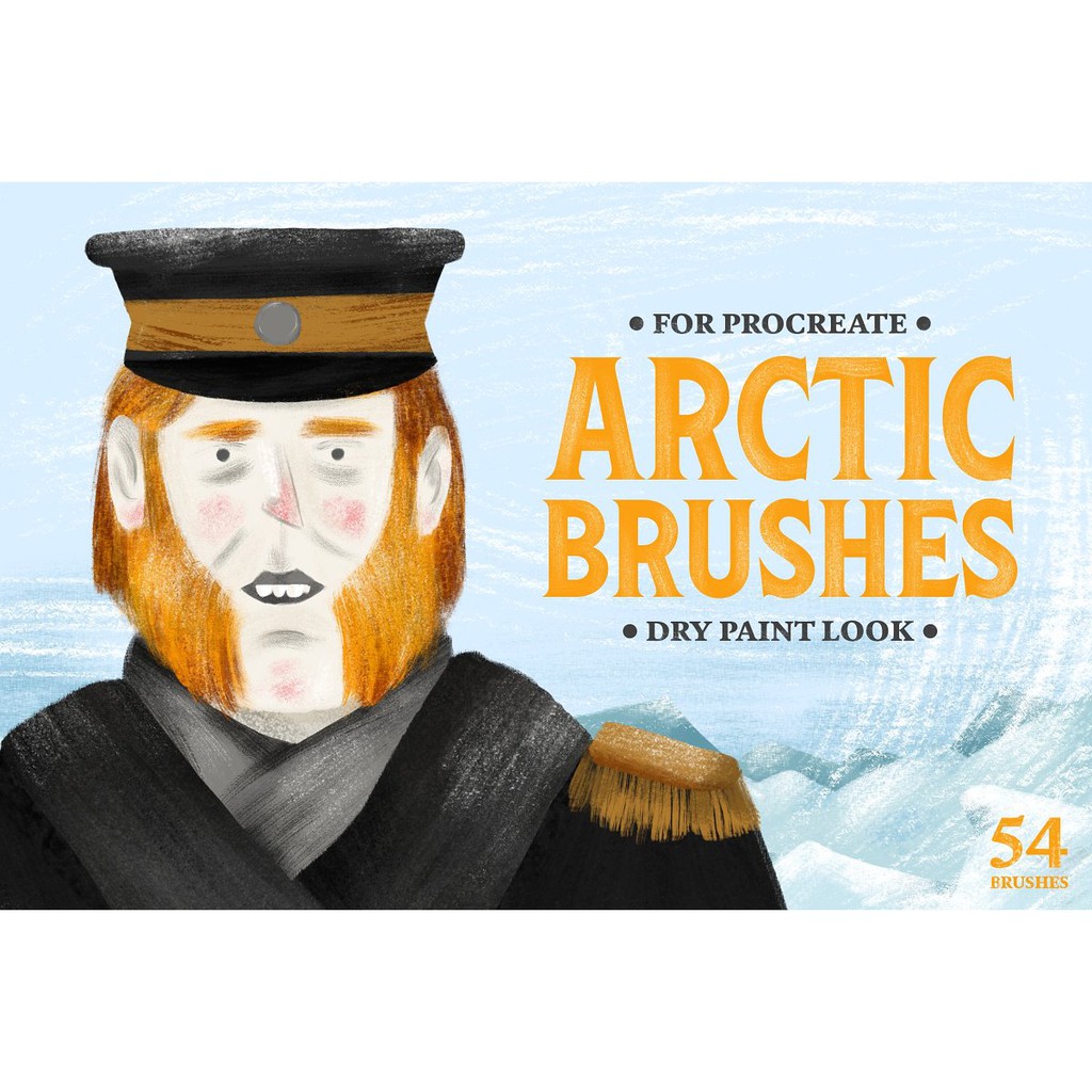 Procreate Brush - Arctic Dry Paint Brushes