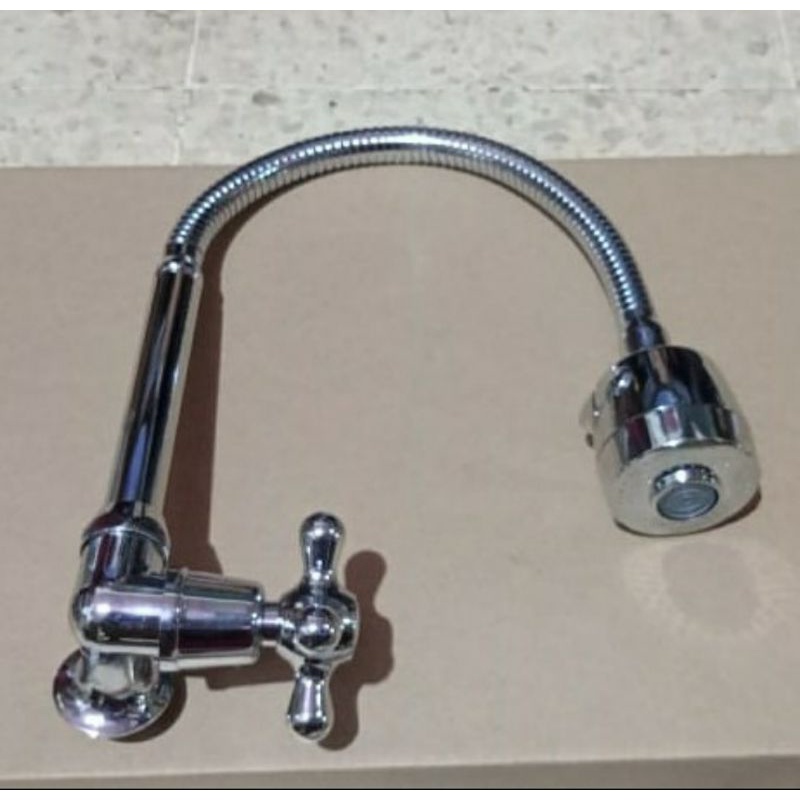 Kran Flexibel Kitchen Sink Tembok/Kran Bak Cuci Piring Flexibel