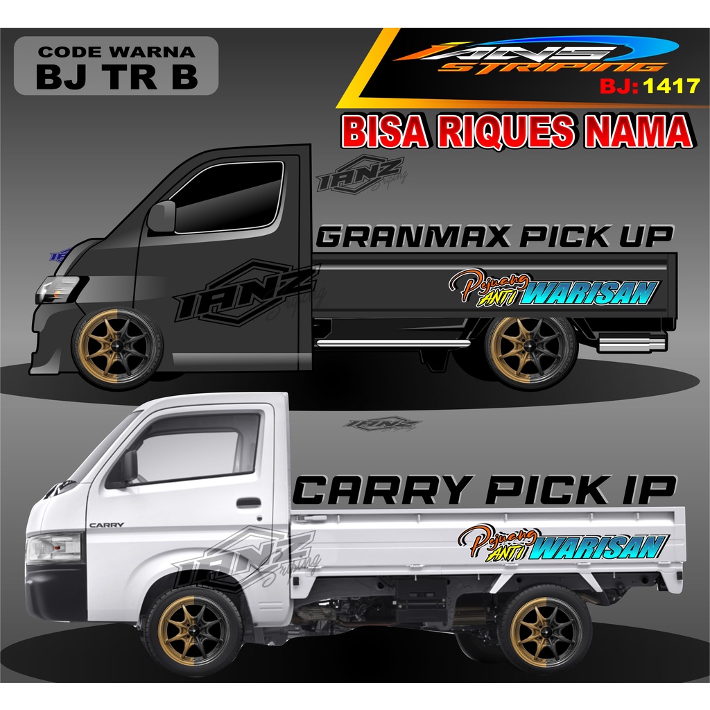 STICKER DECAL TULISAN GRANMAX PICK UP / STICKER BAK SAMPING GRANMAX / DECAL STICKER GRANMAX PICK UP