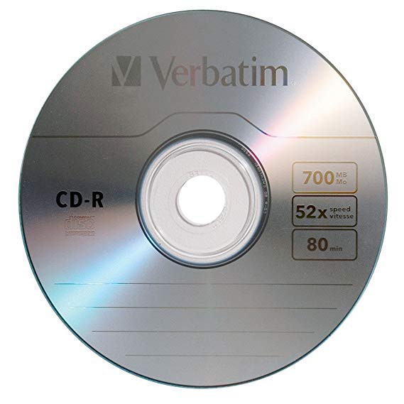 CD-R / CDR Kosong Verbatim 52x | 700 MB jual ecer per keping