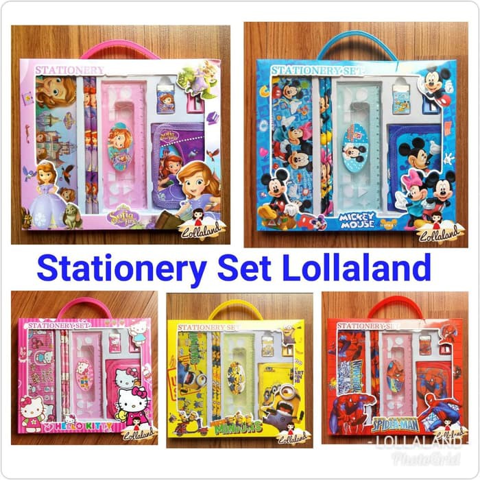 

Stationery Set Paket Alat Tulis Anak Kartun