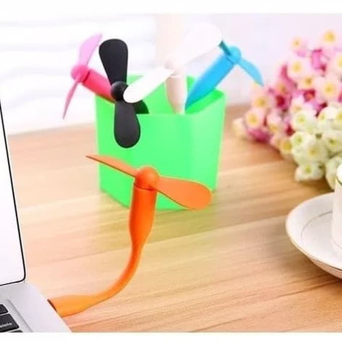 Trend-Kipas Angin Colok HP Lightning For Iphone Ipad / USB OTG Mini Travel Fan Baling Colokan Kecil