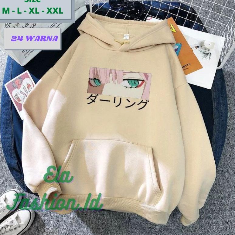 [PRODUK SAA9Y] Hoddie Pullover Hoodie Anime Zero Two Manga Anime Darling in the Franxx Hodie Zero tw