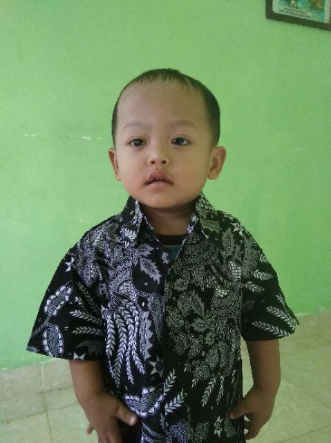 Atasan Batik Manggar Ayah Dan Anak// Kemeja Batik Pria M,l,xl