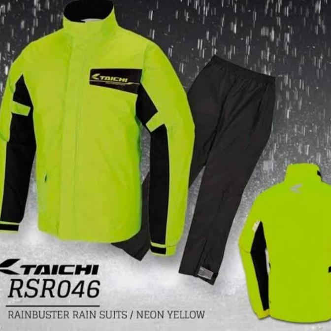 Promo Raincoat Rs Taichi Rsr046 Neon Yellow