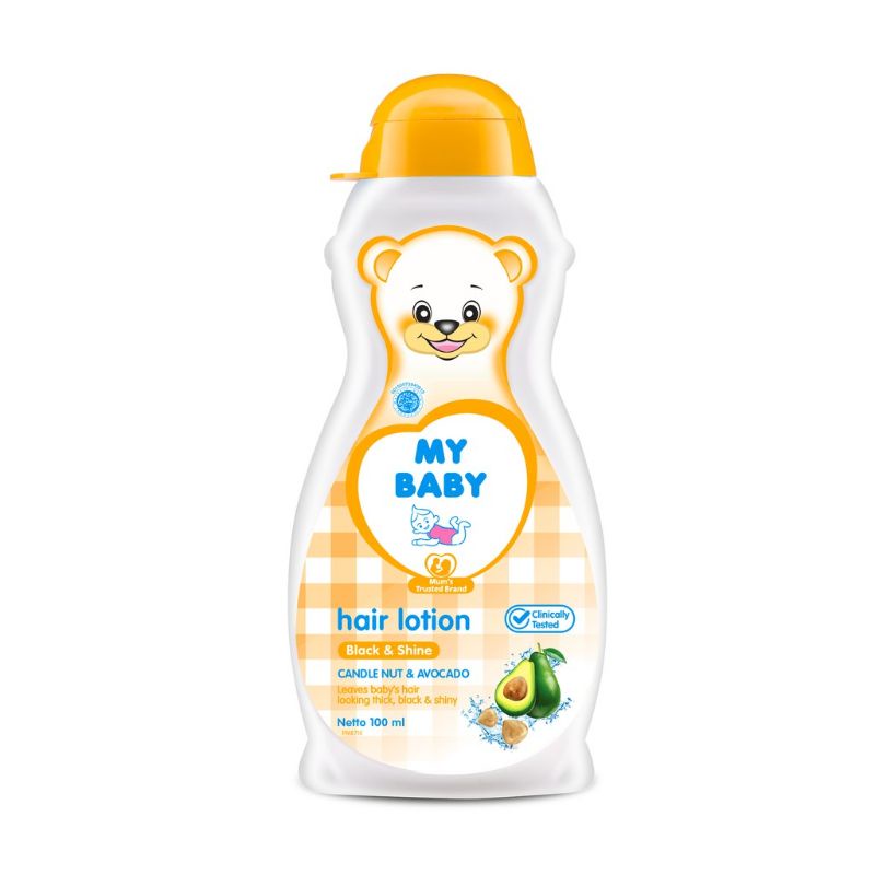 My Baby Hair Lotion Candlenut Avocado 100ml Black Shine - Losion Rambut Bayi Minyak Kemiri &amp; Alpukat