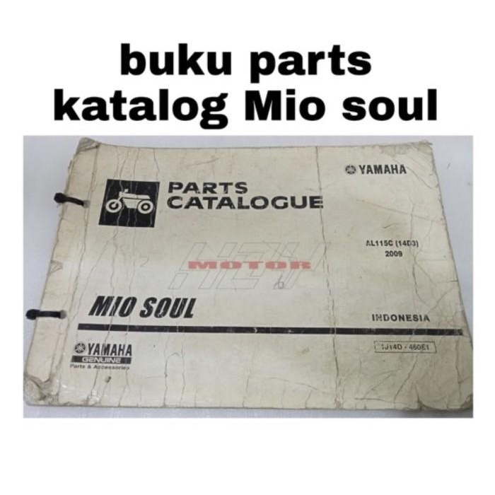 buku part katalog Catalog Yamaha Mio soul AL115C(14D3) 2009 asli