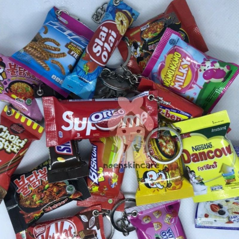 [READY] GANTUNGAN KUNCI SNACK MURAH | GANTUNGAN KUNCI SNACK MINIATUR
