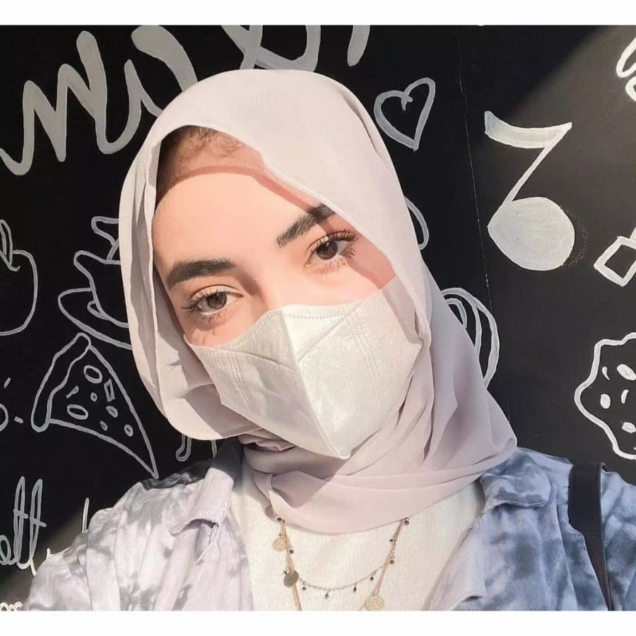 Terlaris Masker Duckbill 3Ply Dewasa Isi 50 Orlee 3D Face Mask Earloop Duck Bill Garis Embos Orlee 1