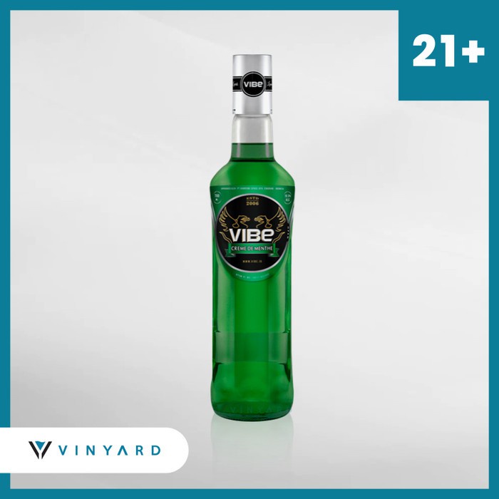 Vibe Creme de Menthe 700 ml ( Original &amp; Resmi By Vinyard )