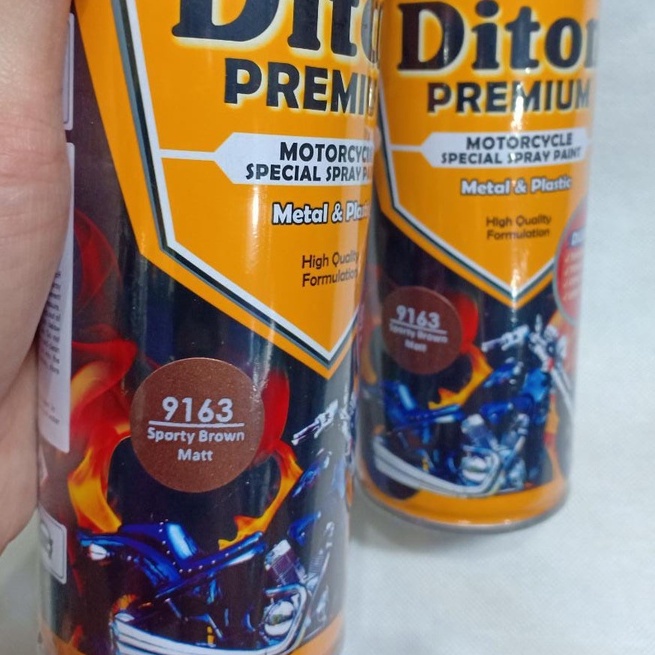 DITON Premium Pilok Cat Pilox Y9163* Sporty Brown Matte (9163) / Coklat Doff / Cokelat Dop (400cc)