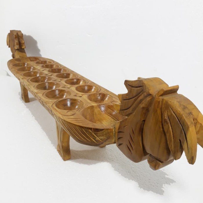 Dakon Congklak Permainan Tradisional Kayu Jati Klasik Murah Terlaris