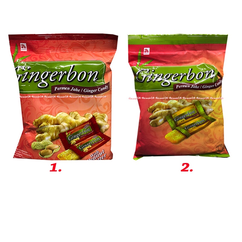 

Gingerbon Permen Jahe Kacang 125gr Ginger Candy with Peanut Butter Ginger Bon Gingerr Candies