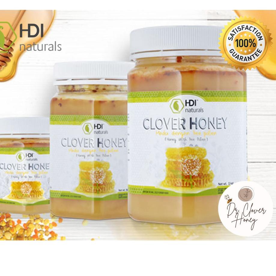 

QMM Clover Honey FREE SENDOK 250 gram / 500 gram / 1 kg Original 100% SZ Serba Murah'