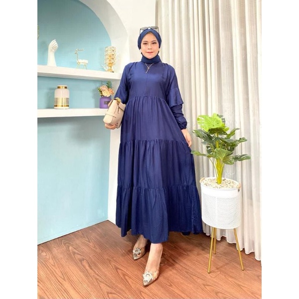 Maxi Dress /Baju Muslimah / Gamis Rayon XL