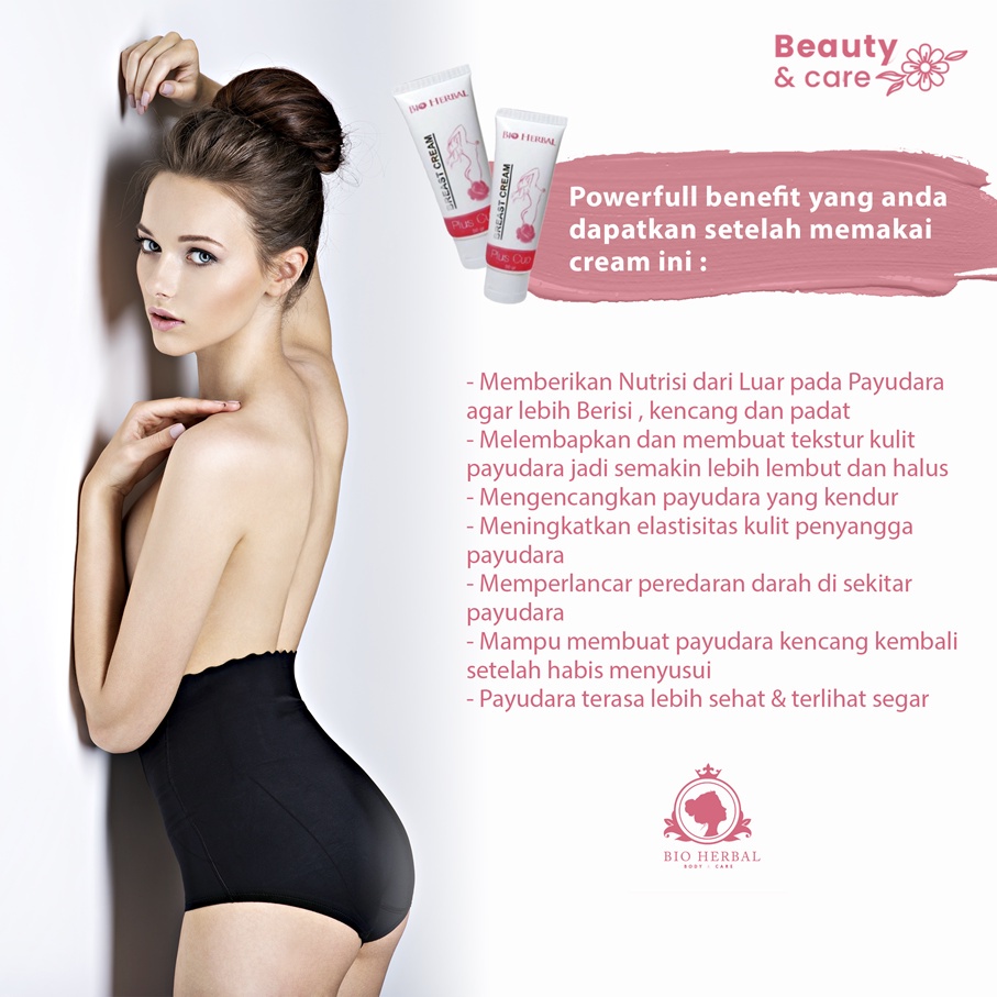 Pembesar Pengencang Payudara Ampuh Bio Herbal Breast Cream Brightening Krim Pengencang Aman Original