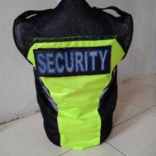 Rompi security rompi satpam bonus bordir nama | Shopee