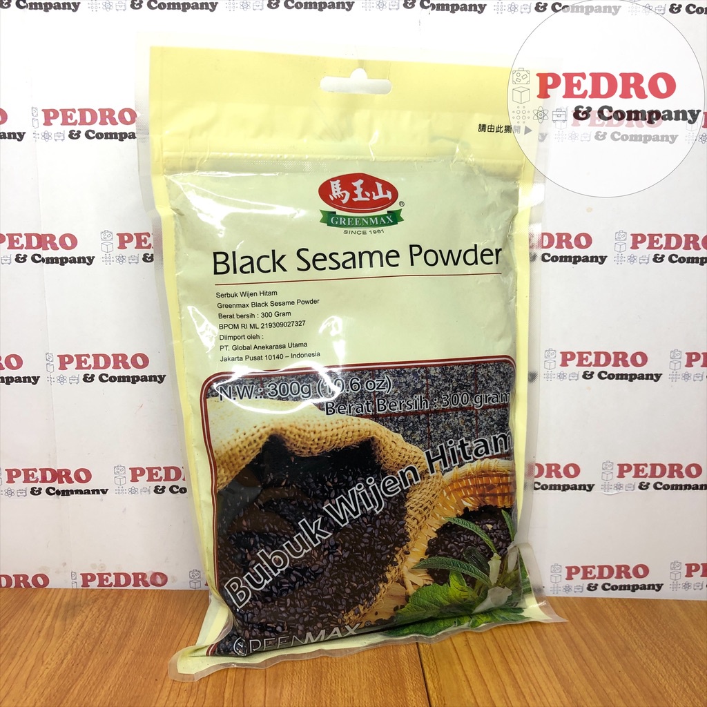 

Greenmax black sesame powder 300 gram - serbuk wijen hitam minuman