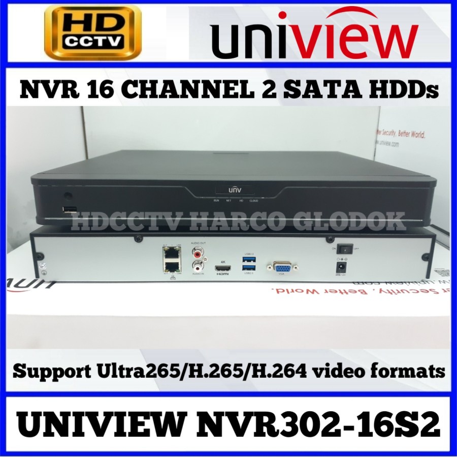 NVR 16 Channel UNV NVR302-16S2 NVR Uniview 16CH