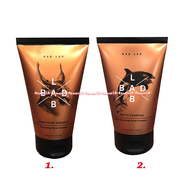 Bad Lab Facial Cleanser Sabun Pembersih Wajah Pria Tersedia 2 Varian Isi 100ml