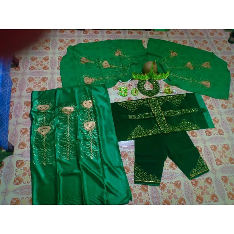 kostum tari merak komplit