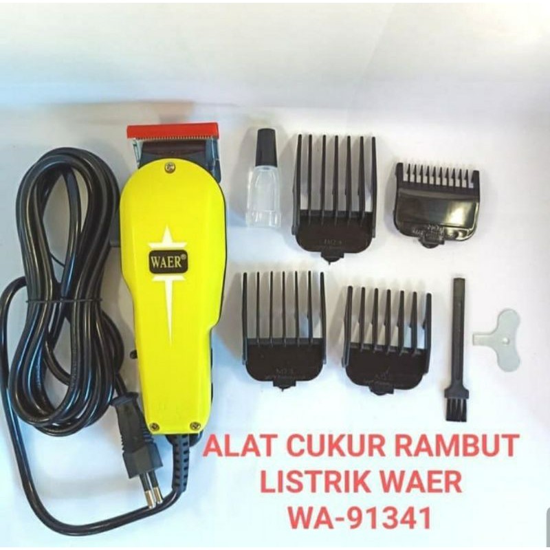 Alat Cukur Rambut Listrik Salon Propesional WAER WA - 91341 / Hair Clipper Waer / Mesin Cukur Waer