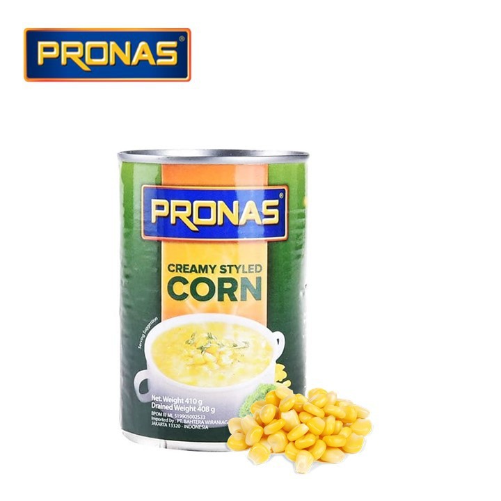 

PRONAS Jagung Krim Kalengan - Canned Creamy Styled Corn 400g