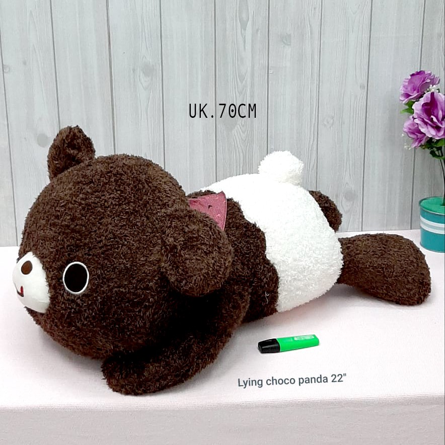 boneka choco panda impor besar 70cm coklat bantal lucu animal baby kids kado beruang