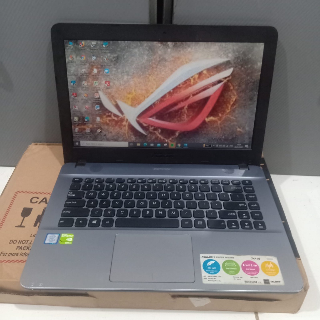 Laptop Asus Core i3 Gen 6th Asus X441UV Ram 4gb Hdd 500gb Win 10 Mulus