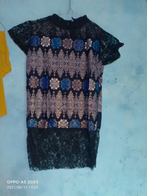 [ef] Dress Batik Anak Perempuan 3thn-12thn - Gina Dress - Termurah Terlaris - Realpict&ready Stock