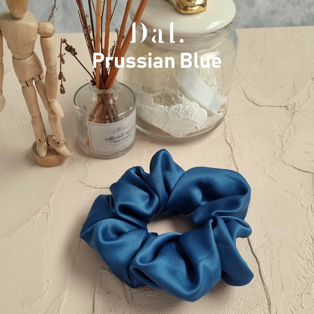 Ikat rambut bahan kain satin medium korean Scrunchie kunciran hijab jilbab gelang karet Series 2