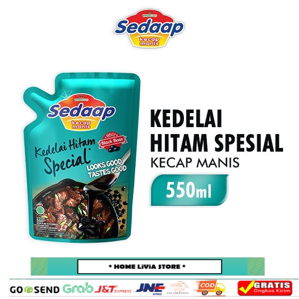 

SEDAAP Kecap Manis Kedelai Hitam Spesial 550 mL