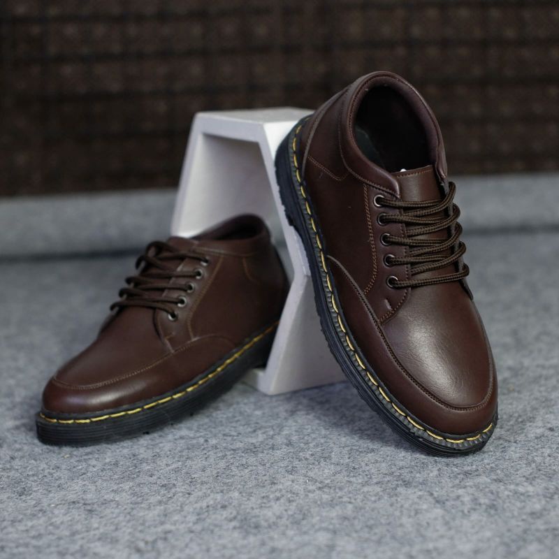 ROYAL Sepatu Formal Pria Pantofel Tali Hitam Pentopel Kerja Kantor Oxford Casual Modern Kulit Sintetis