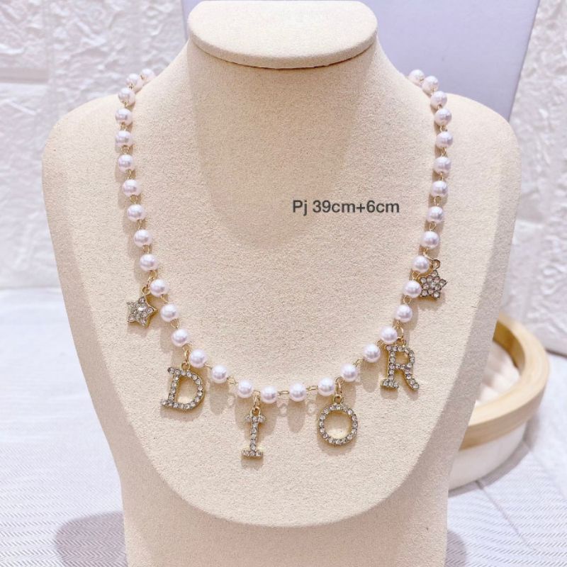 Kalung Fashion Mutiara Pearl Mix Silver925 perak model Kalung Premium Quality Tidak Berkarat 04