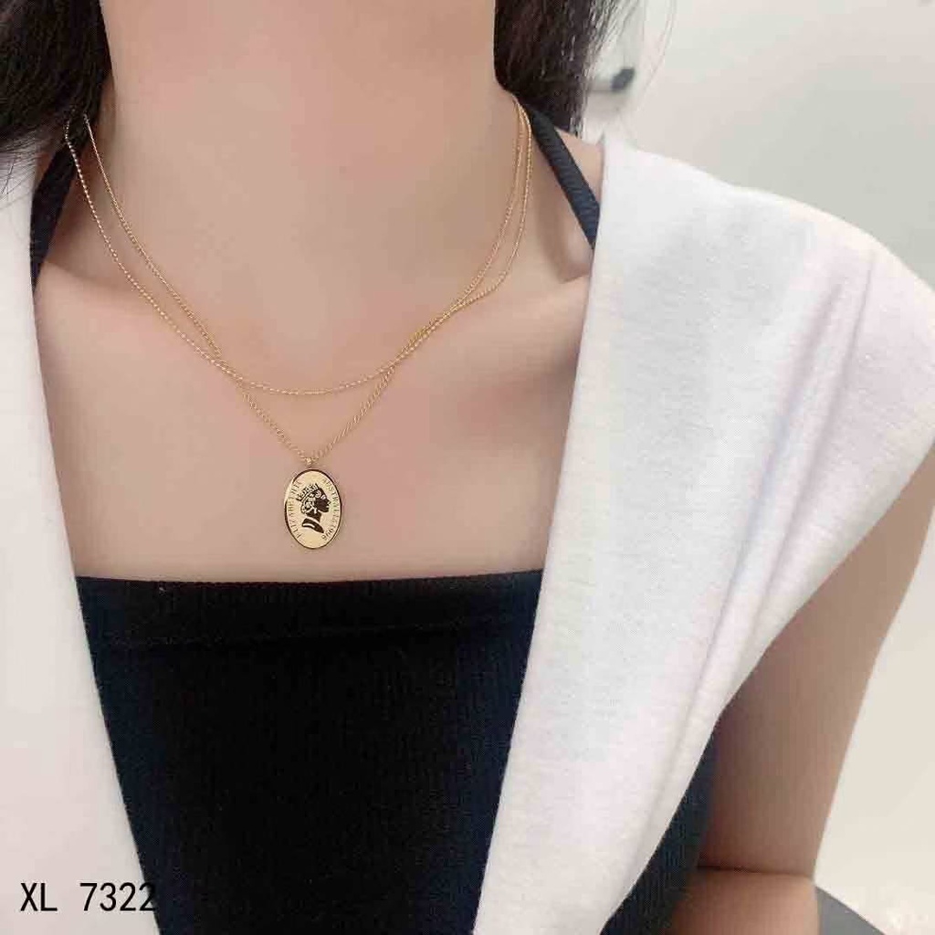 Kalung Rona Liontin Elizabeth Anti Karat Ada Box