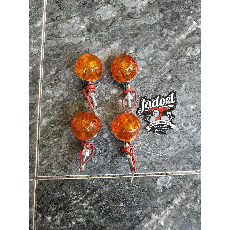 Sein Sign Sen Winkerlamp Weserlamp Reting Reteng Variasi Honda CB100 Mini Kecil 4 biji