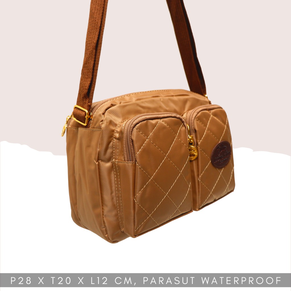 [Produk UKM SEMARANG] Tas Selempang parasut waterproof murah Simple banyak ruang model Simple