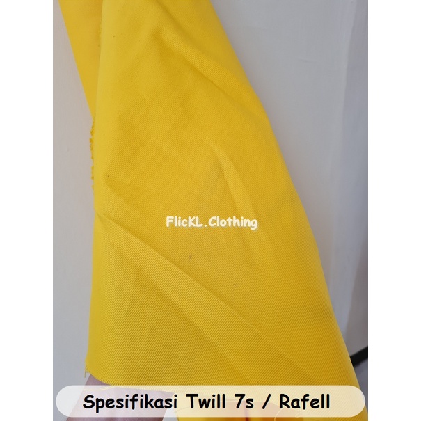 Bahan Kain Twill 7s Rapel Rafel Kain Raffel Rafell Cotton Katun jaket tas celana