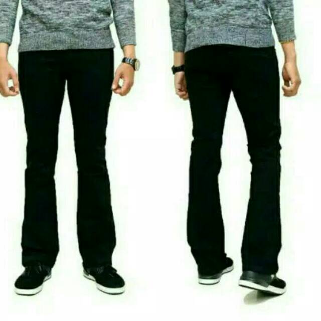  Jeans  cutbray pria  warna  Hitam Shopee Indonesia