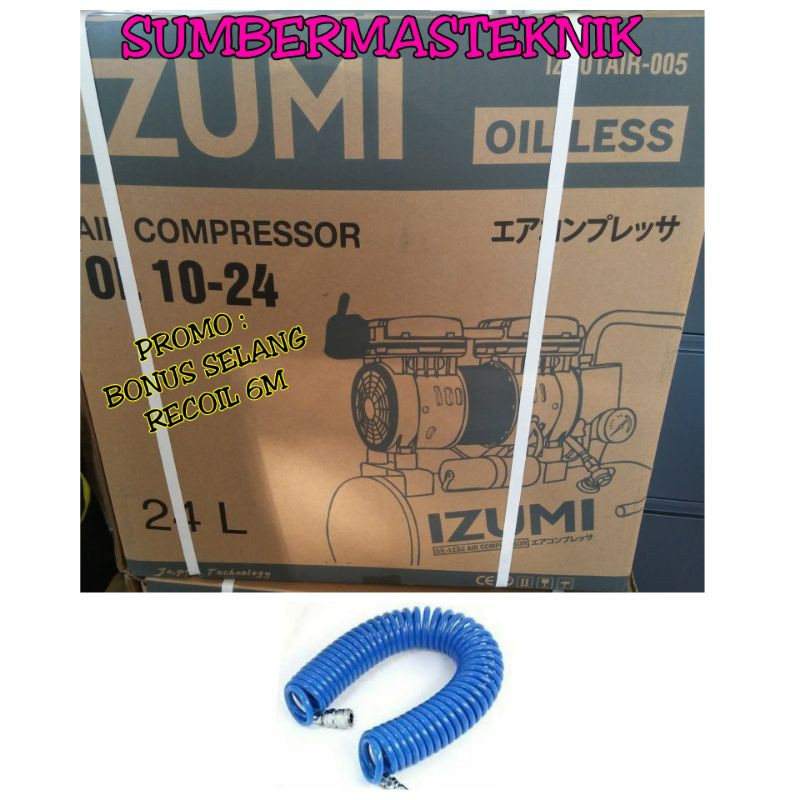 IZUMI 24 LITER OL 10-24 KOMPRESOR OILLESS IZUMI 1HP 24 LITER OL 1024