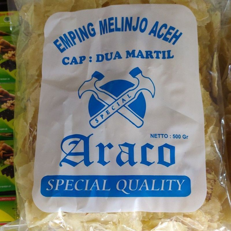 

EMPING MELINJO KHAS ACEH 500 gram GRADE A SUPER TIPIS I OLEH OLEH KHAS ACEH