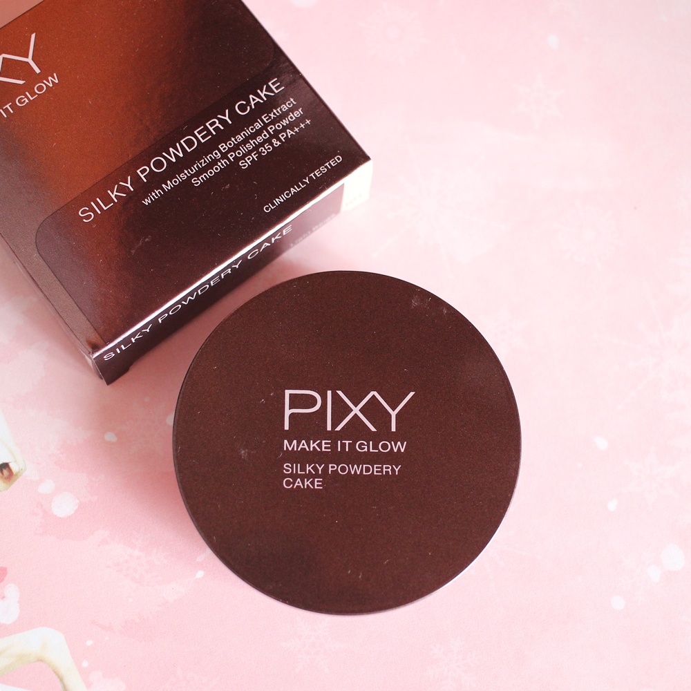 Ningrum Kecantikan Kosmetik Wajah Bedak Padat Pixy Make it glow Silky Powdery Cake Reguler | Silky Powdery Cake Reffill - 8013 | 8013